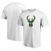 Fanatics - Milwaukee Bucks Primary Team Logo T-Shirt - White