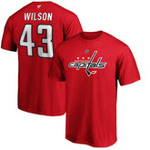 Tom Wilson Washington Capitals Fanatics Authentic Stack Player Name & Number T-Shirt Red