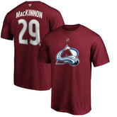 Nathan MacKinnon Colorado Avalanche - Fanatics Authentic Stack Player Name & Number T-Shirt Burgundy