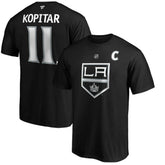 Anze Kopitar Los Angeles Kings - Fanatics Authentic Stack Player Name & Number T-Shirt Black