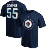 Mark Scheifele Winnipeg Jets - Fanatics Authentic Stack Name & Number Team T-Shirt Navy