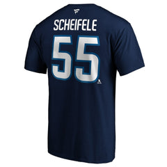 Mark Scheifele Winnipeg Jets - Fanatics Authentic Stack Name & Number Team T-Shirt Navy