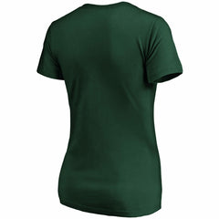 Green Bay Packers Women's Primary Logo V-Neck T-Shirt Green - Fanatics