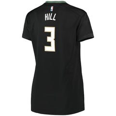 Fanatics - George Hill Milwaukee Bucks Women's Fast Break Replica Player Jersey - Statement Edition - Black