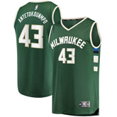 Fanatics - Thanasis Antetokounmpo Milwaukee Bucks Fast Break Replica Player Jersey - Icon Edition - Hunter Green