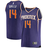 Fanatics - Cheick Diallo Phoenix Suns Youth Fast Break Replica Player Jersey - Icon Edition - Purple