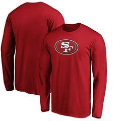 San Francisco 49ers Team Lockup Long Sleeve T-Shirt Scarlet - Fanatics