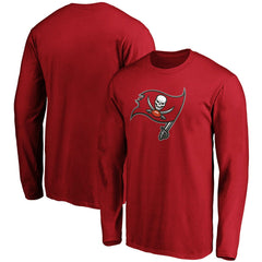 Tampa Bay Buccaneers Primary Logo Long Sleeve T-Shirt Red - Fanatics
