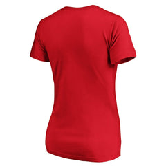 Kansas City Chiefs Women's Iconic Script State V-Neck T-Shirt Red - Fanatics