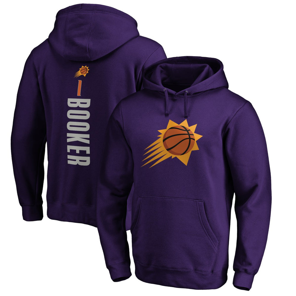 NBA - Devin Booker Phoenix Suns Playmaker Name & Number Pullover Hoodie - Purple