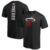 NBA - Tyler Herro Miami Heat Playmaker Name & Number T-Shirt - Black