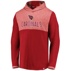 Arizona Cardinals Iconic Marbled Clutch Hoodie Long Sleeve T-Shirt Cardinal - Fanatics