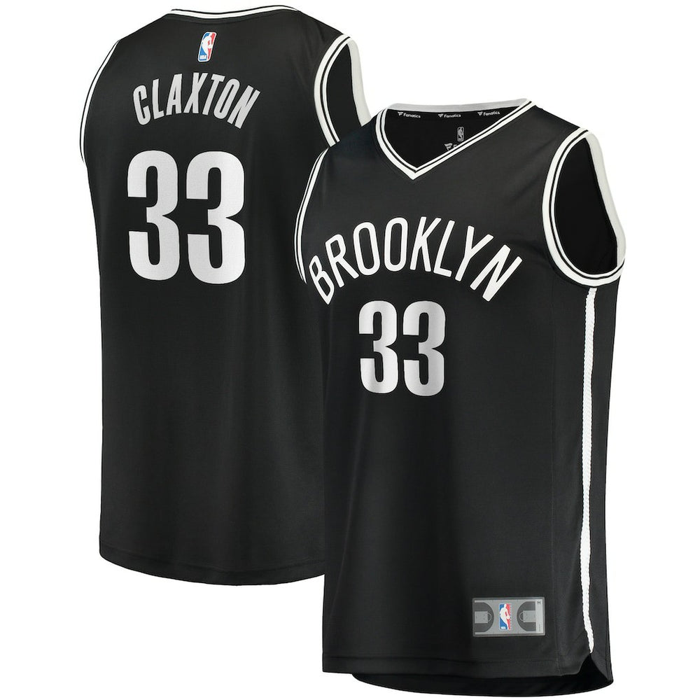 Fanatics - Nicolas Claxton Brooklyn Nets Fast Break Player Jersey - Icon Edition - Black