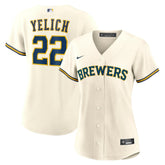 Christian Yelich Milwaukee Brewers Nike Women's Home Replica Player Jersey for sale