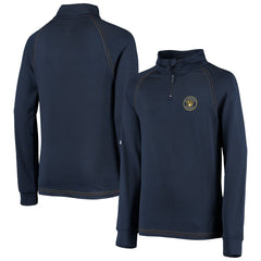 Milwaukee Brewers Stitches Youth Raglan Quarter-Zip Jacket On Sale