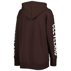 Cleveland Browns G-III 4Her by Carl Banks Women's Extra Point Pullover Hoodie Brown - NFL