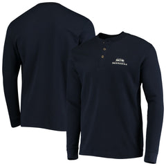 Seattle Seahawks Dunbrooke Logo Maverick Thermal Henley Long Sleeve T-Shirt Navy - NFL