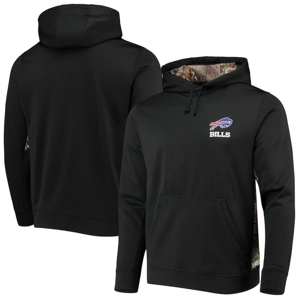 Buffalo Bills Dunbrooke Logo Ranger Pullover Hoodie Black/Realtree Camo - NFL