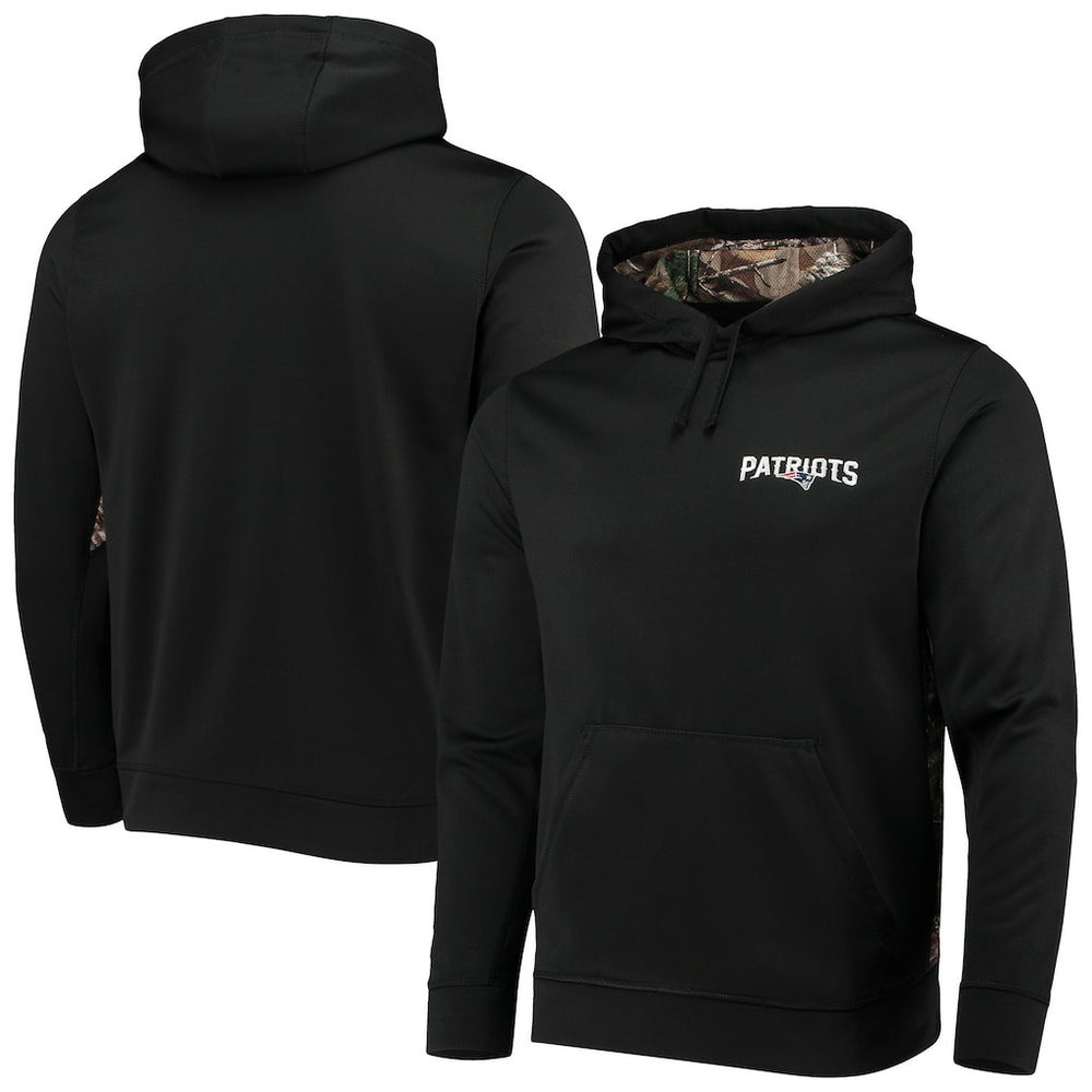 New England Patriots Dunbrooke Logo Ranger Pullover Hoodie Black/Realtree Camo - NFL