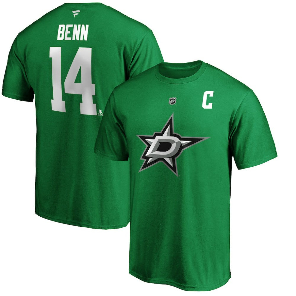 Jamie Benn Dallas Stars - Fanatics Authentic Stack Player Name & Number T-Shirt Kelly Green