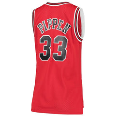 Mitchell & Ness - Scottie Pippen Chicago Bulls Women's 1997/98 Hardwood Classics Swingman Jersey - Red