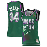 Mitchell & Ness - Ray Allen Milwaukee Bucks Women's 1996/97 Hardwood Classics Swingman Jersey - Green
