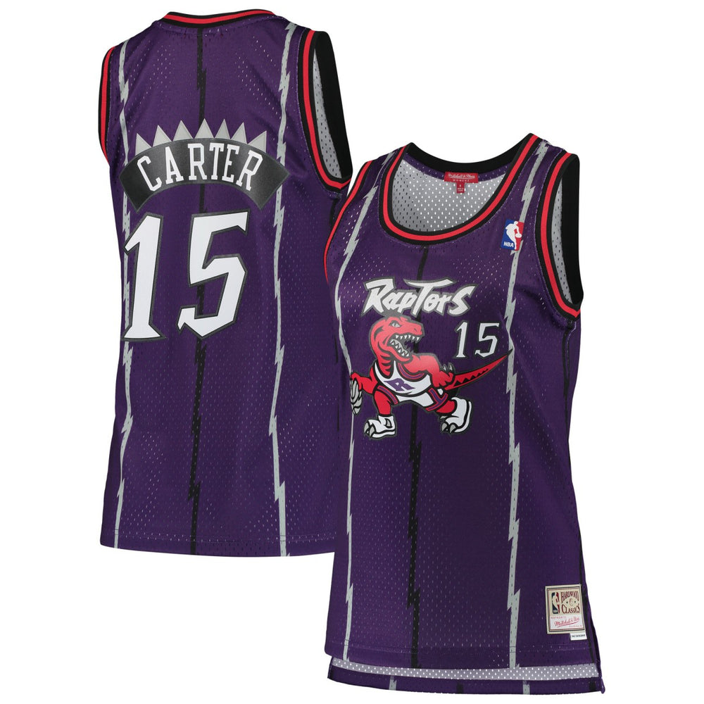 Mitchell & Ness - Vince Carter Toronto Raptors Women's 1998/99 Hardwood Classics Swingman Jersey - Purple