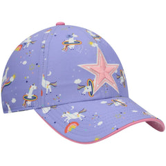 Dallas Cowboys '47 Girls Preschool Unicorn Clean Up Adjustable Hat Purple - 47 brand