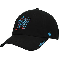 Miami Marlins '47 Women's Team Miata Clean Up Adjustable Hat discount