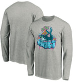 San Jose Sharks - Graffiti Shark Long Sleeve T-Shirt Heather Gray