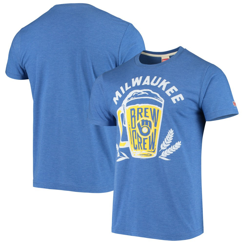 Milwaukee Brewers Hyperlocal Tri-Blend T-Shirt Near Me