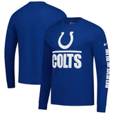 Indianapolis Colts Split Local Long Sleeve T-Shirt Royal - Nike