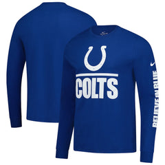Indianapolis Colts Split Local Long Sleeve T-Shirt Royal - Nike