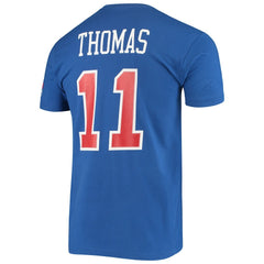 Mitchell & Ness - Isiah Thomas Detroit Pistons Hardwood Classics Stitch Name & Number T-Shirt - Blue