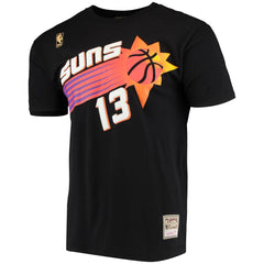 Mitchell & Ness - Steve Nash Phoenix Suns Hardwood Classics Stitch Name & Number T-Shirt - Black