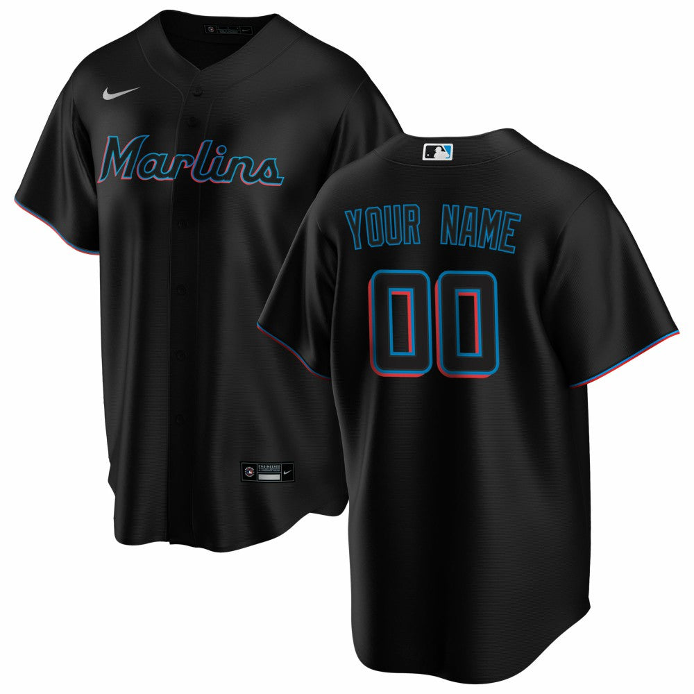 Miami Marlins Nike Alternate Replica Custom Jersey for sale