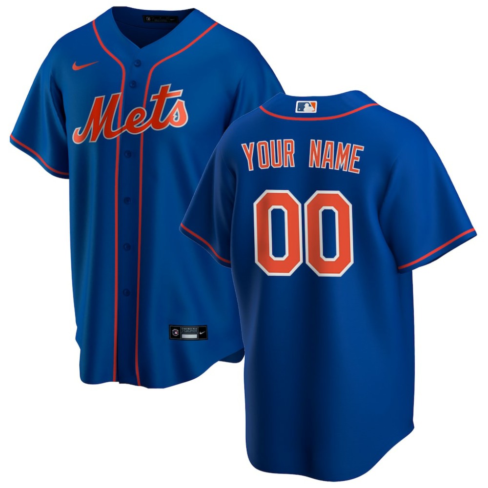 New York Mets Nike Alternate Replica Pick-A-Player Custom Jersey On Sale