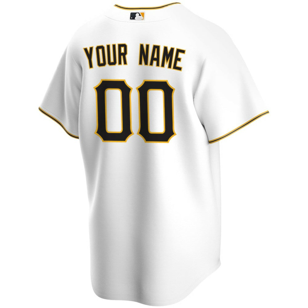 Pittsburgh Pirates Nike Home Replica Custom Jersey - White | MLB Jerseys
