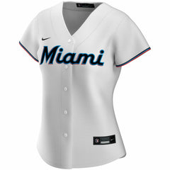 Miami Marlins Nike Women's Home Replica Custom Jersey Online