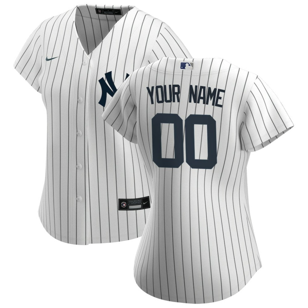 New York Yankees Nike Women's Home Replica Custom Jersey Online