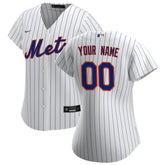 New York Mets Nike Women's Home Replica Custom Jersey Lifestyle