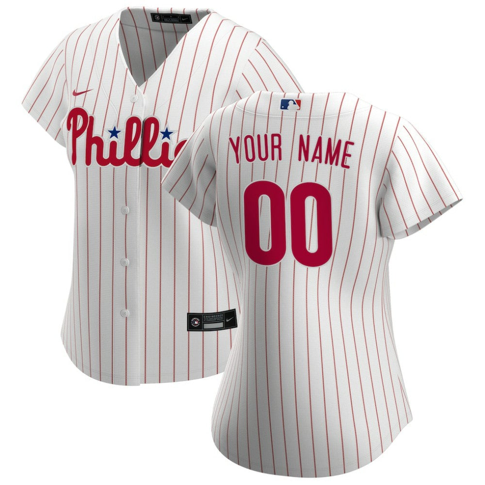 Philadelphia Phillies Nike Women's Home Replica Custom Jersey Sale