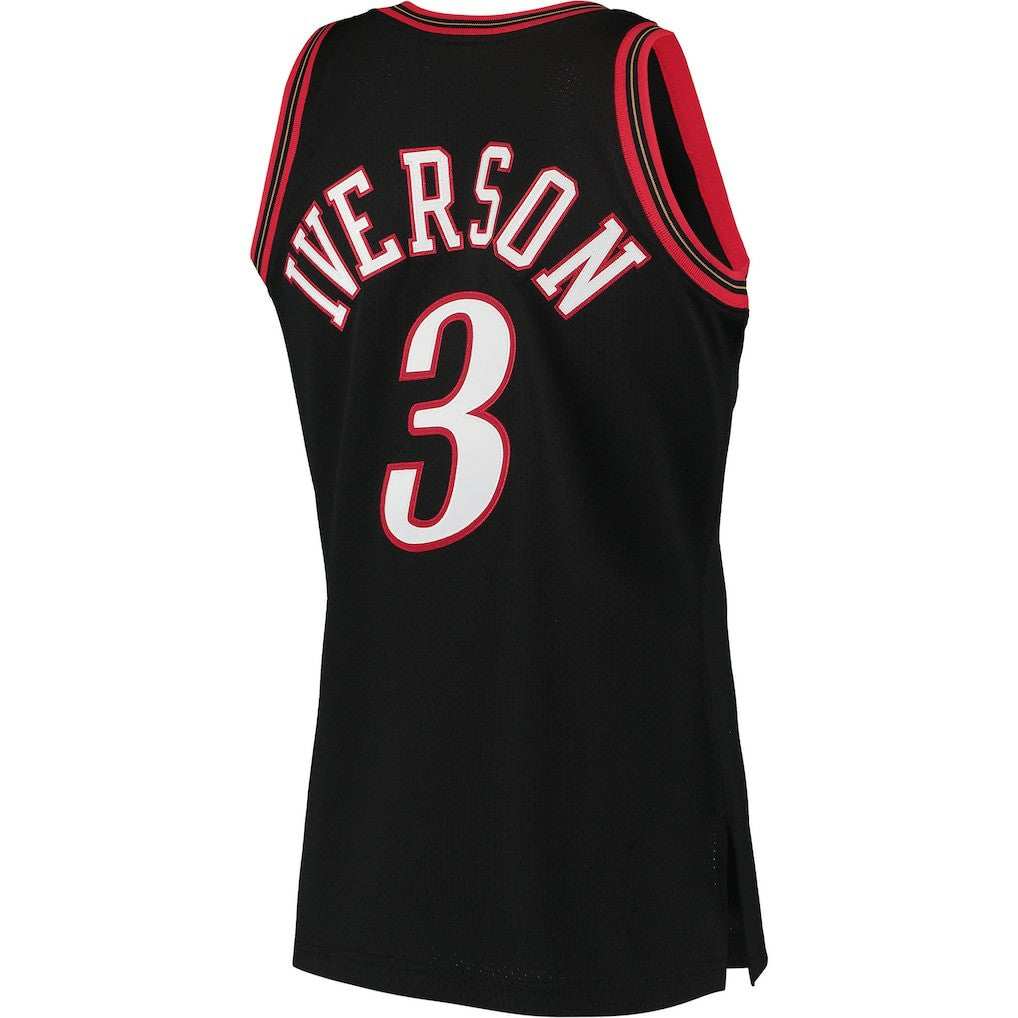 Allen Iverson Philadelphia 76ers 1997/98 Hardwood Classics Authentic Jersey - Black | NBA Jerseys