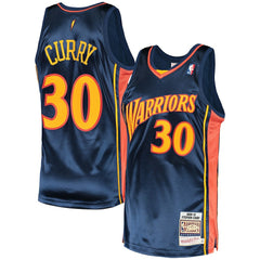 Mitchell & Ness - Stephen Curry Golden State Warriors 2009/10 Hardwood Classics Authentic Jersey - Navy