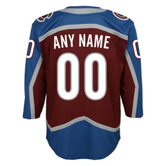 Colorado Avalanche - Youth Home Premier Custom Jersey Burgundy