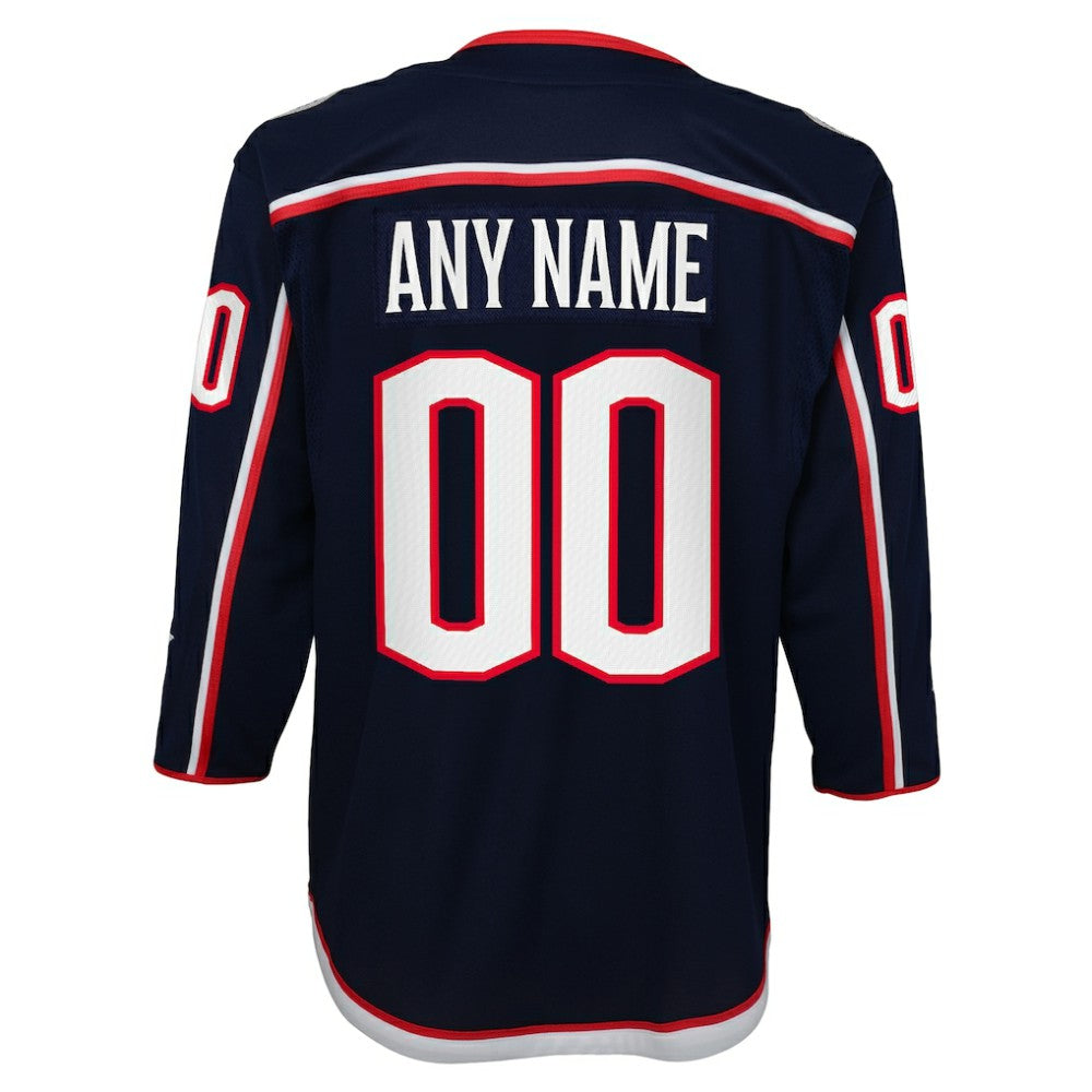 Columbus Blue Jackets Youth Home Premier Custom Jersey - Navy | NHL Jerseys