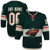 Minnesota Wild - Youth Home Premier Custom Jersey Green
