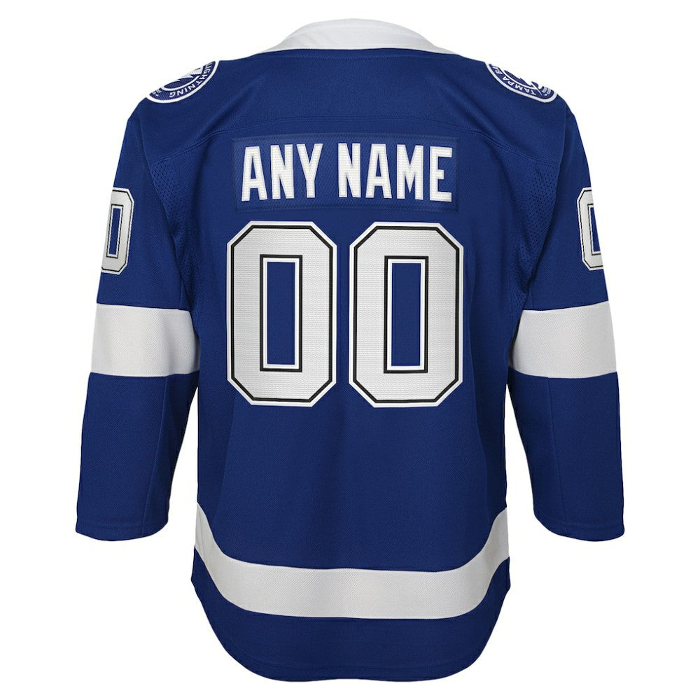 Tampa Bay Lightning Youth Home Custom Premier Jersey - Blue | NHL Jerseys