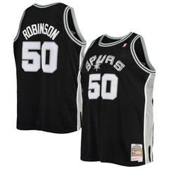 Mitchell & Ness - David Robinson San Antonio Spurs 1998/99 Big & Tall Hardwood Classics Swingman Jersey - Black