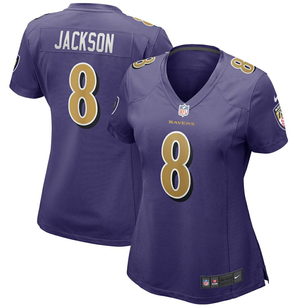 Lamar Jackson Baltimore Ravens Women's Alternate Game Player Jersey Purple - Nike